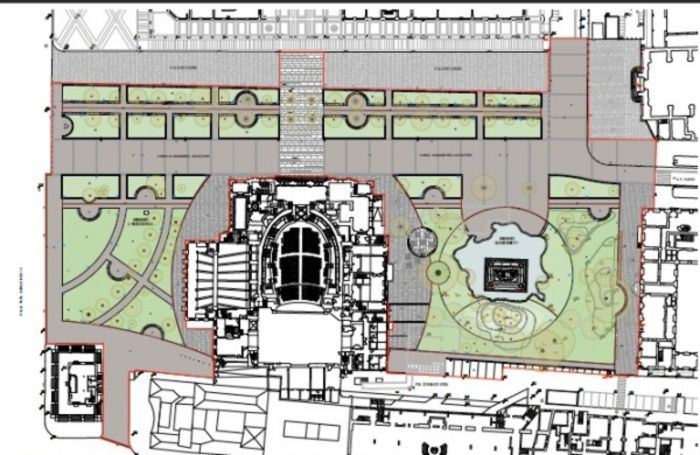 Il rendering del progetto di rifacimento Il rendering del progetto di rifacimento