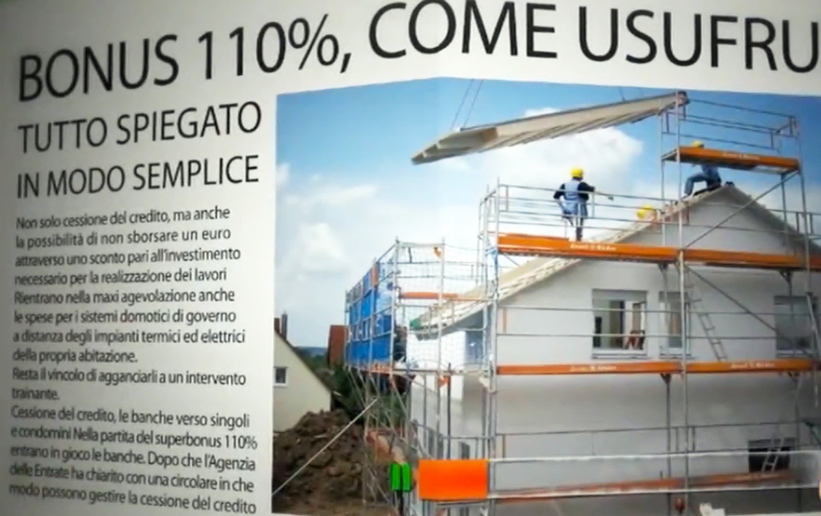 Bonus 110%, allarme prezzi e preventivi da rifare. Questa sera la trasmissione su BgTv
