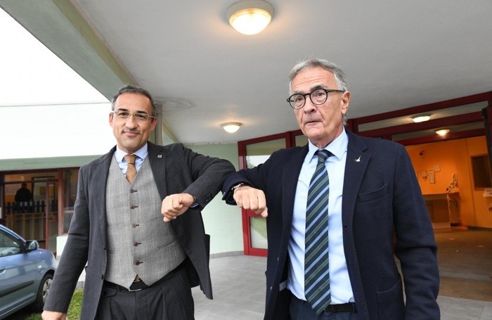 Claudio Bolandrini a sinistra e Giuseppe Prevedini
