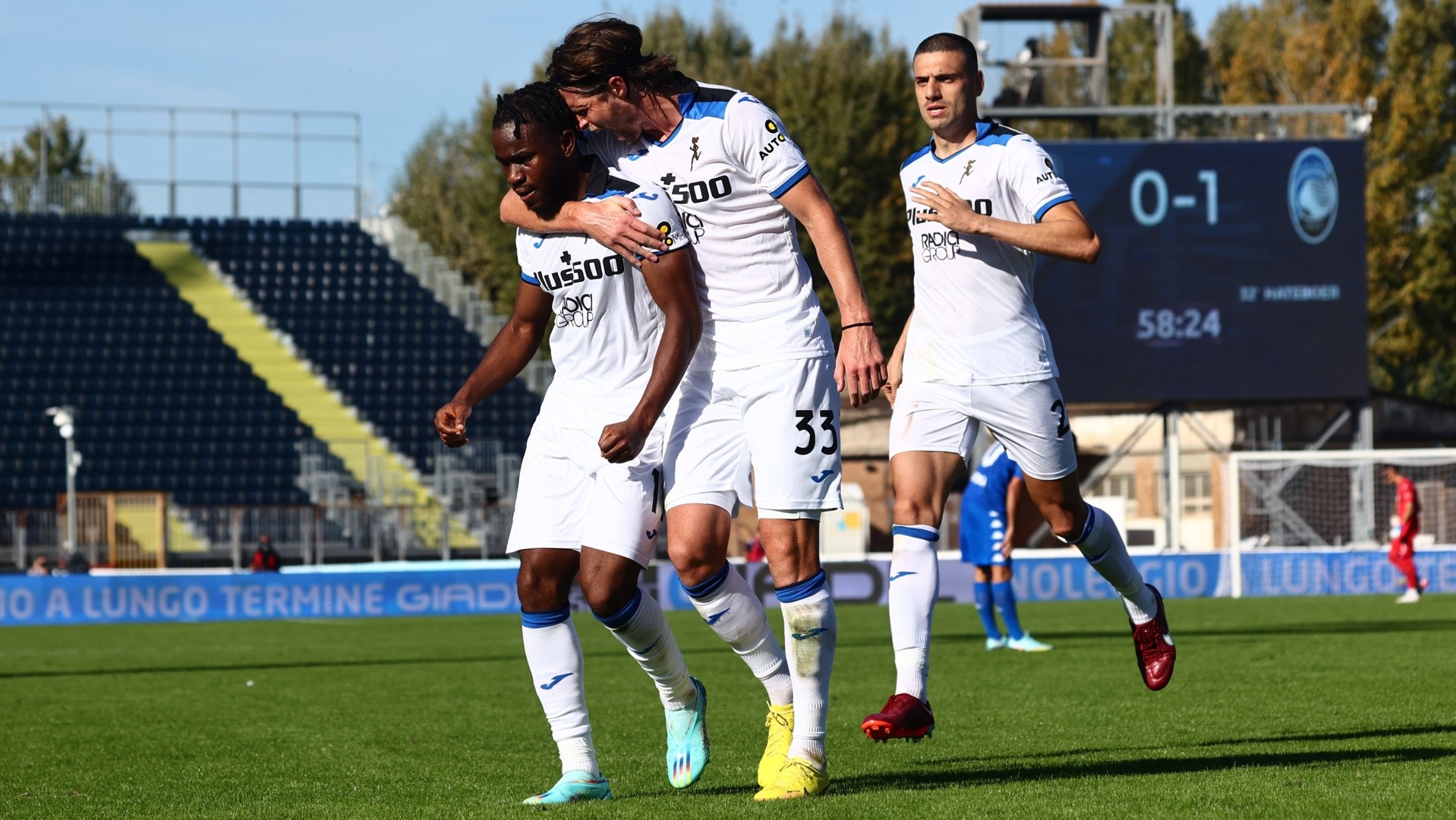 L’ Atalanta batte l’Empoli (02) con un gol per tempo ( Hateboer e Lookman ) e torna a correre