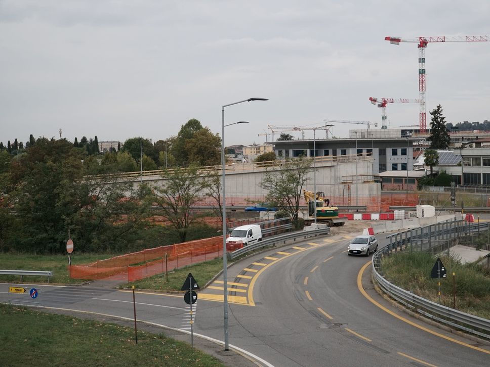 Il cantiere visto dall'alto