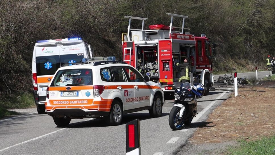 La scena dell’incidente di Bianzano