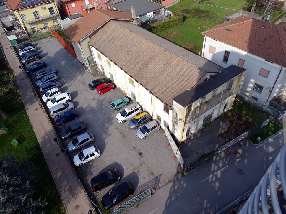 Veduta dell’ex cinema dall’alto