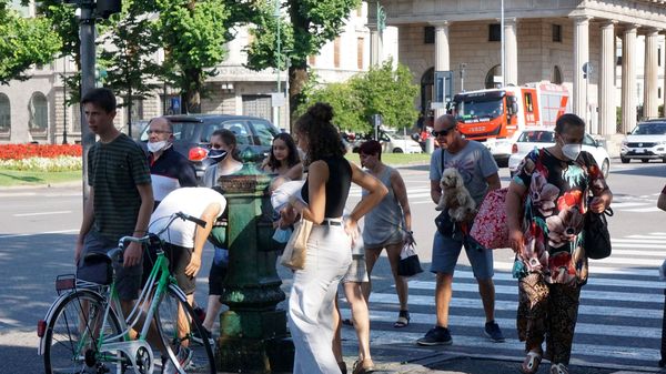 Il caldo in centro città