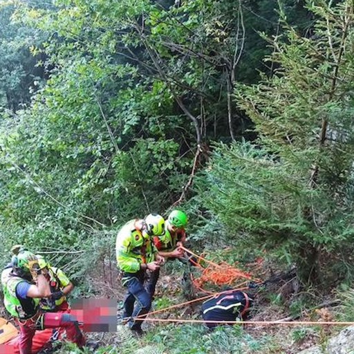 Scivola per una decina di metri nel bosco, soccorso 64enne a Gromo ...