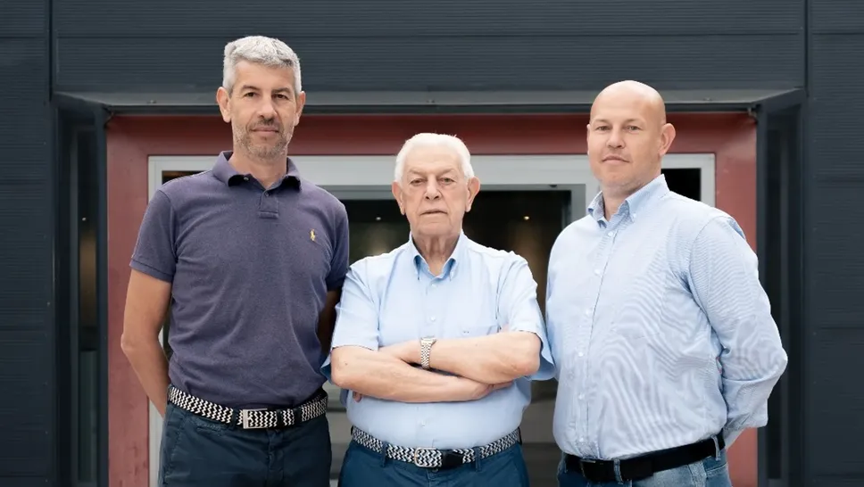 Da sinistra Luca, Amabile e Mauro Guerini