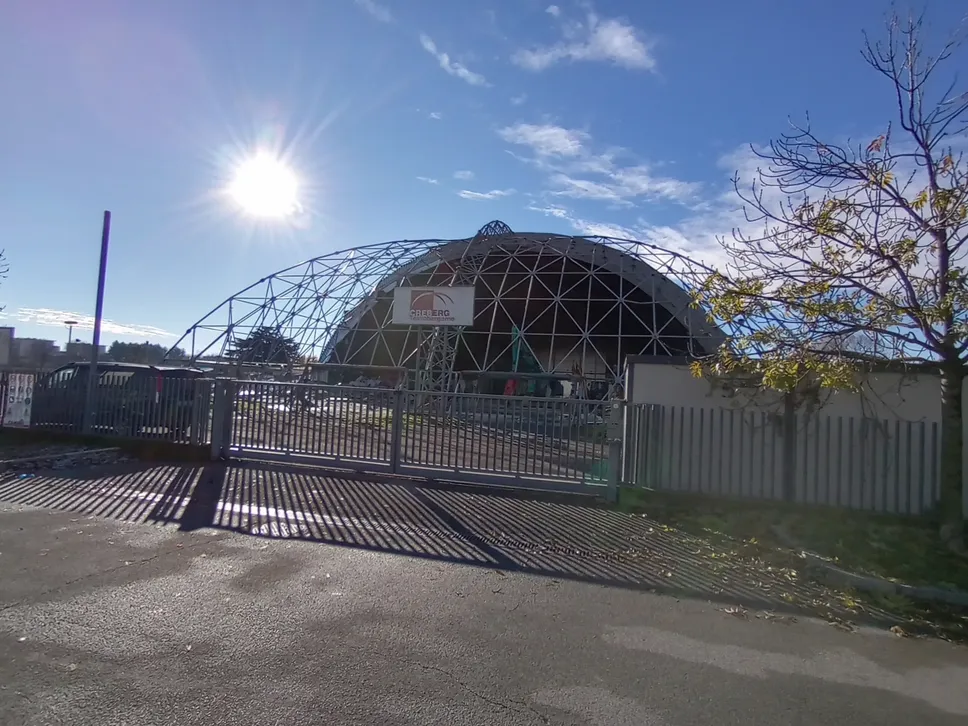 Il cantiere al palasport
