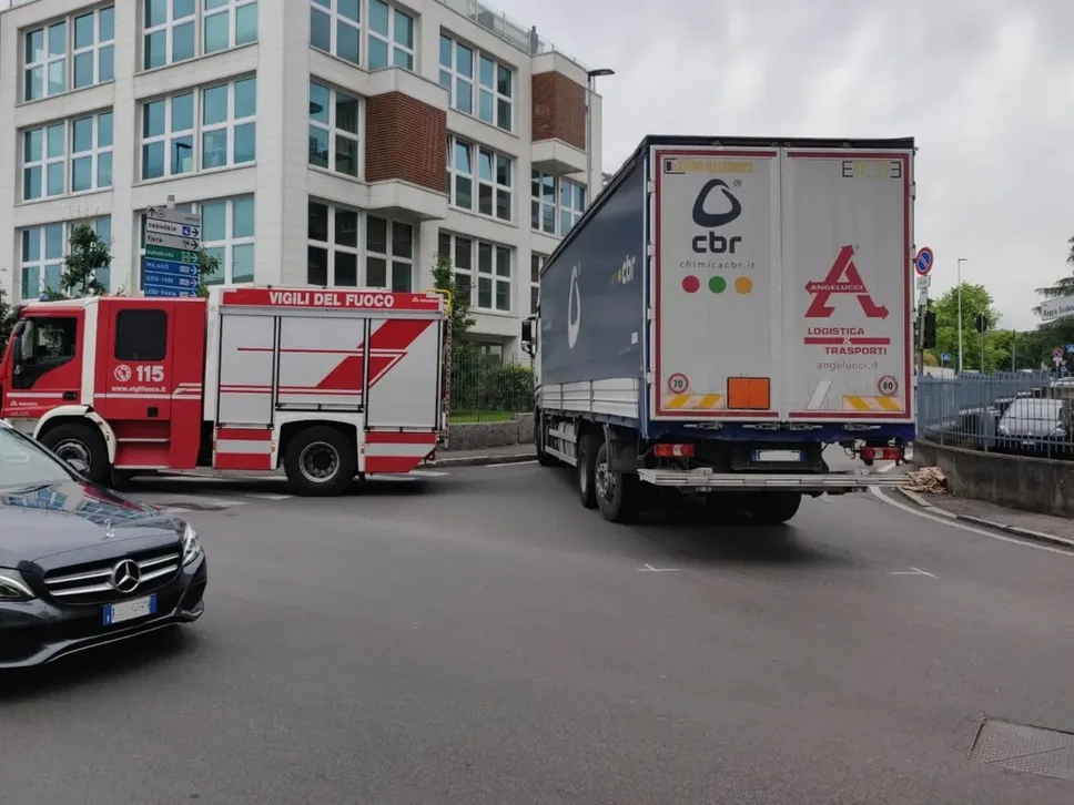 L’incrocio tra via Zanica e via Roggia Guidana dove è avvenuto l’incidente