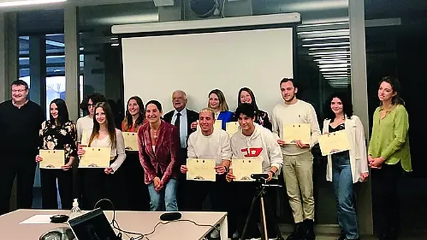 I ragazzi premiati dalla fondazione