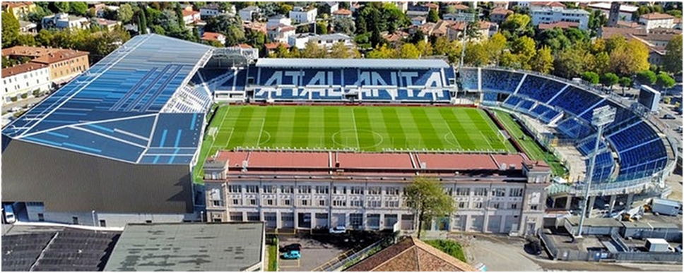 Come si presenta ora lo stadio di Bergamo
