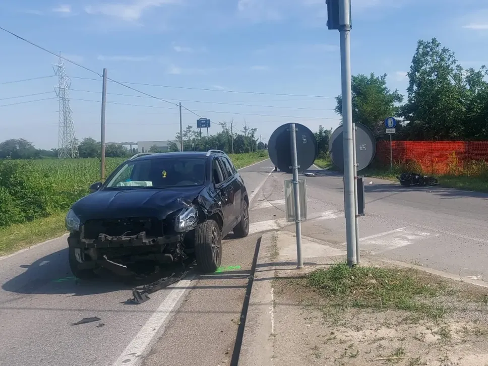 L’auto coinvolta nello schianto