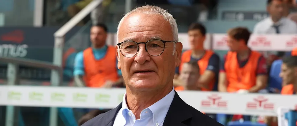 L’allenatore del Cagliari Claudio Ranieri