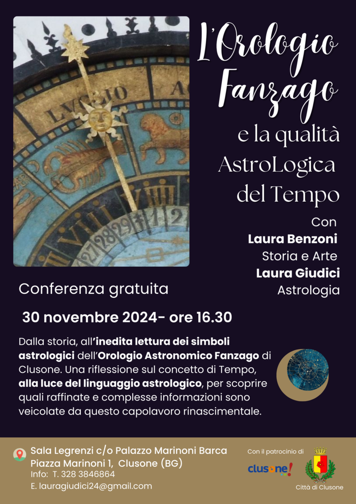 La locandina della conferenza gratuita