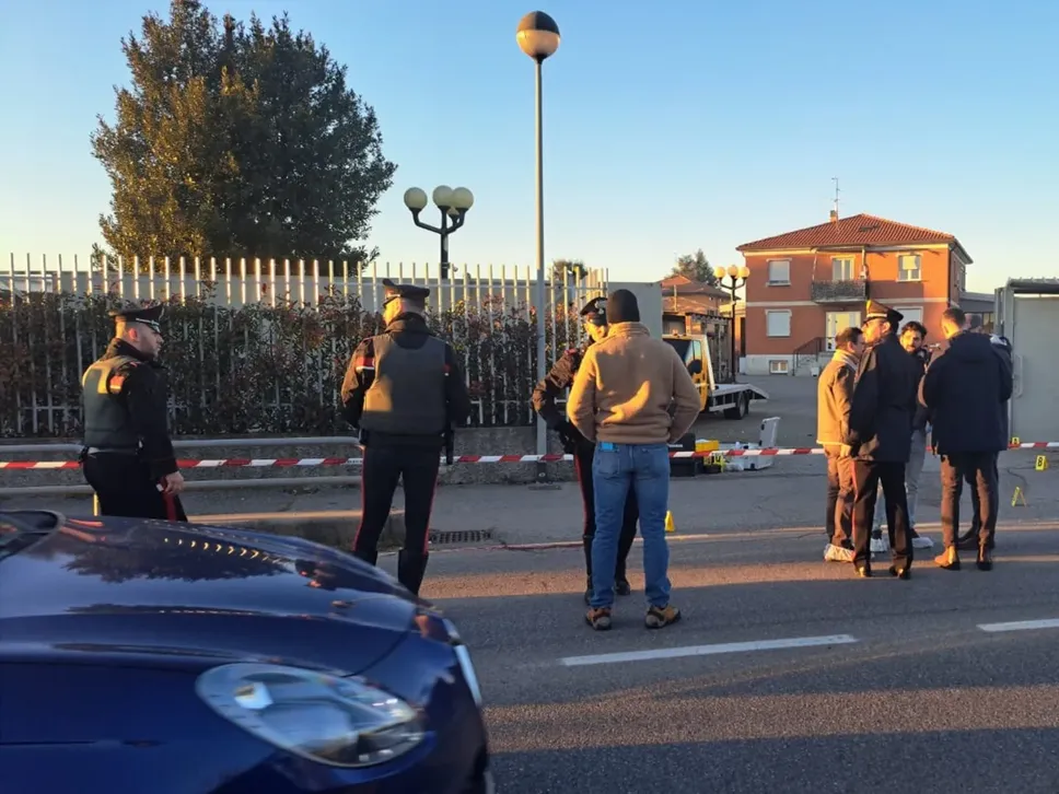 Il luogo della sparatoria a Pontirolo Nuovo