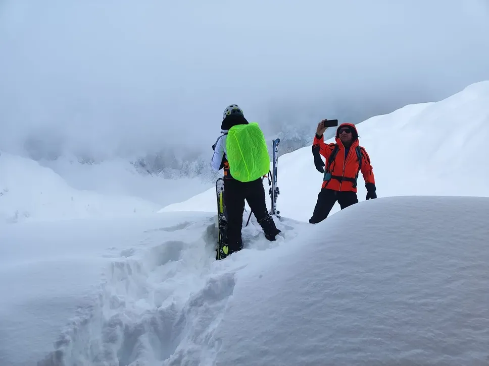 Nella zona del rifugio Albani di Colere