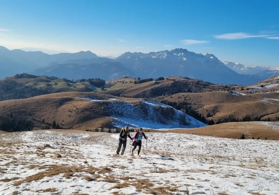 Salendo verso il rifugio Parafulmine