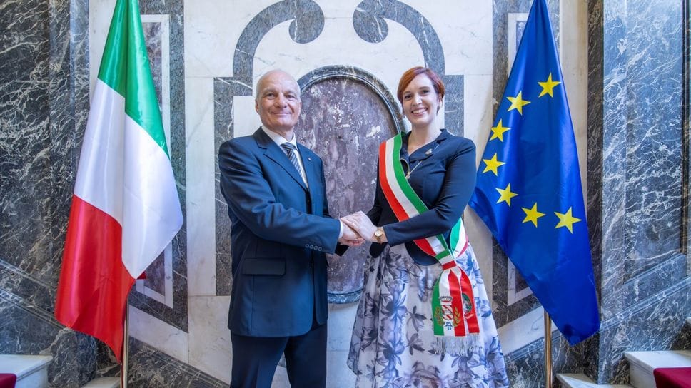 Il console Baroni e la sindaca Ceruti a Parigi
