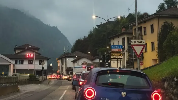 Traffico in Valle Seriana: lunghe code e rallentamenti