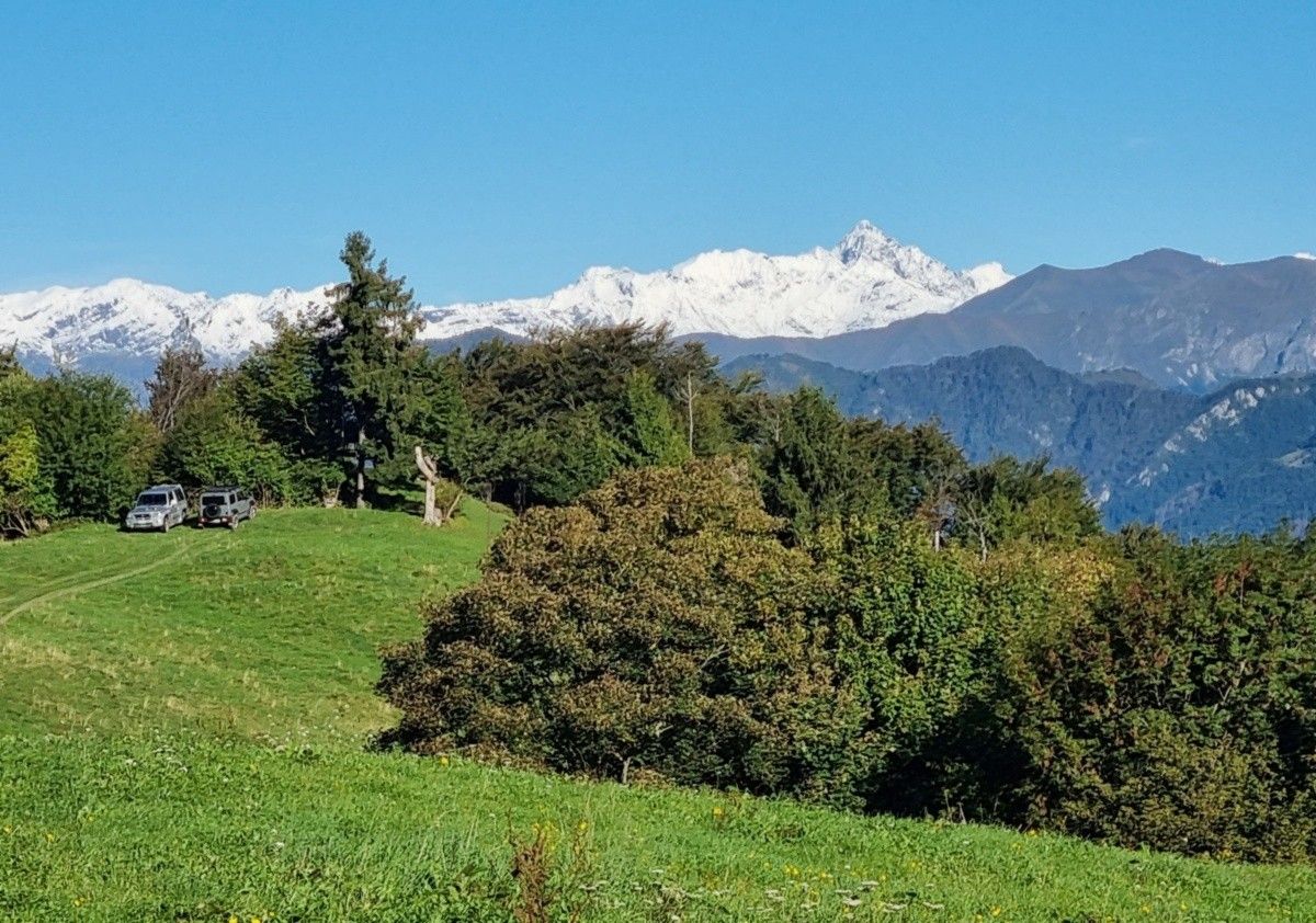 Il Pizzo del Diavolo dal colletto di malga Aguina
