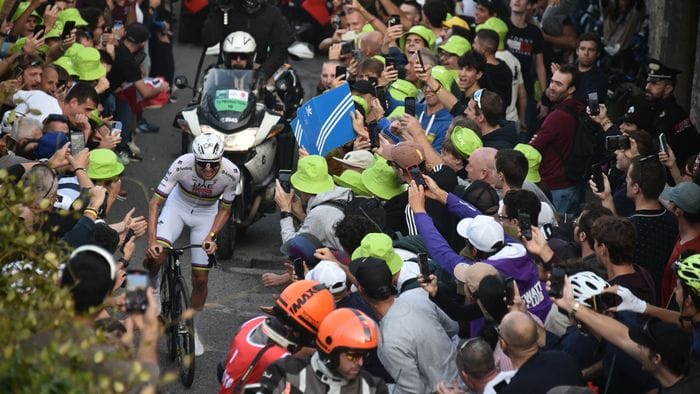 Tadej e Fausto, quel chilometro che sa di leggenda
