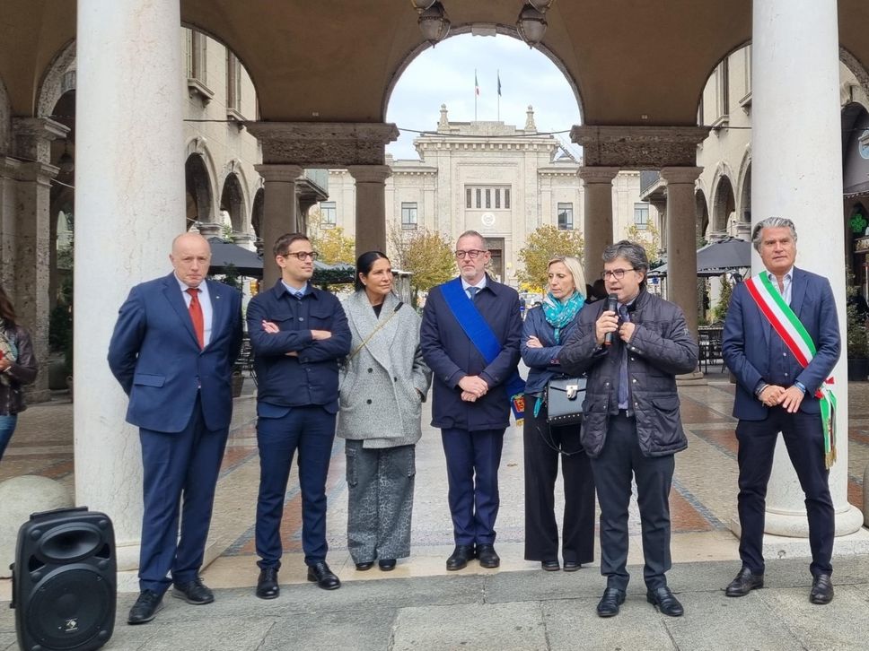 Un momento dell’inaugurazione