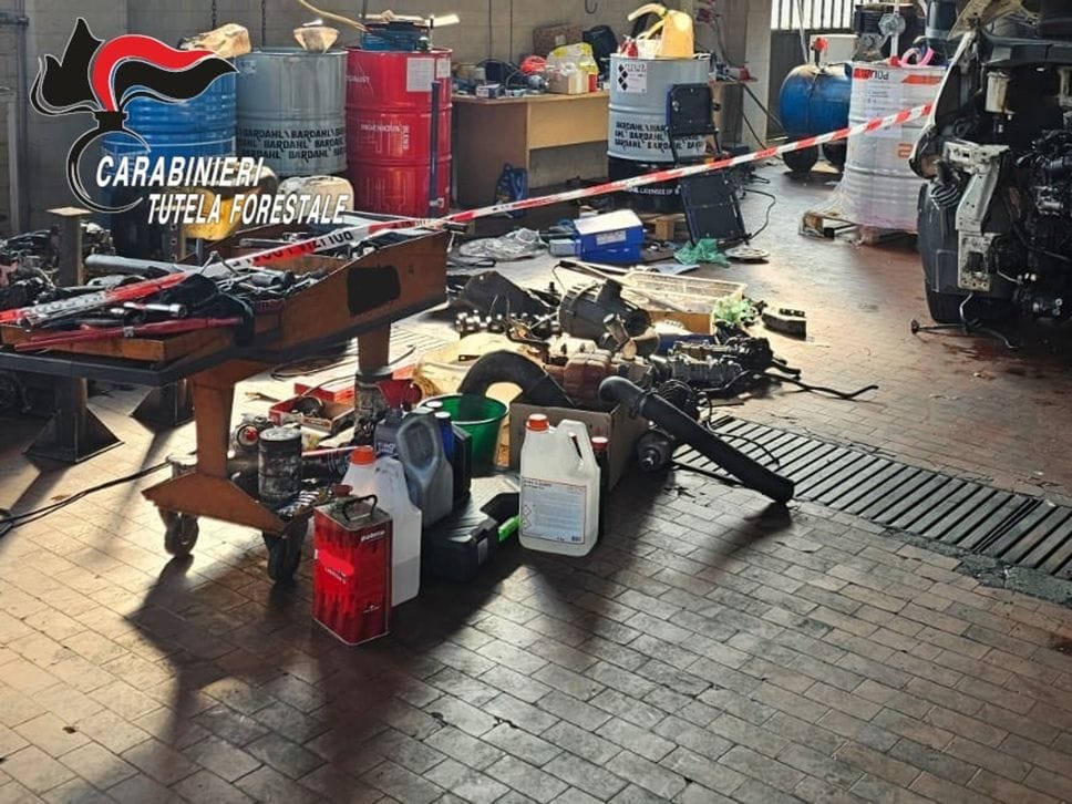 Il materiale sequestrato