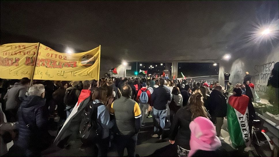 La manifestazione pro Gaza