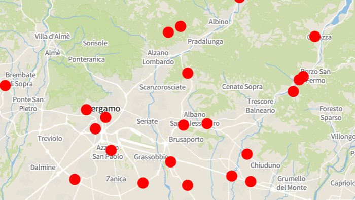la mappa degli incidenti mortali del 2024 le strade