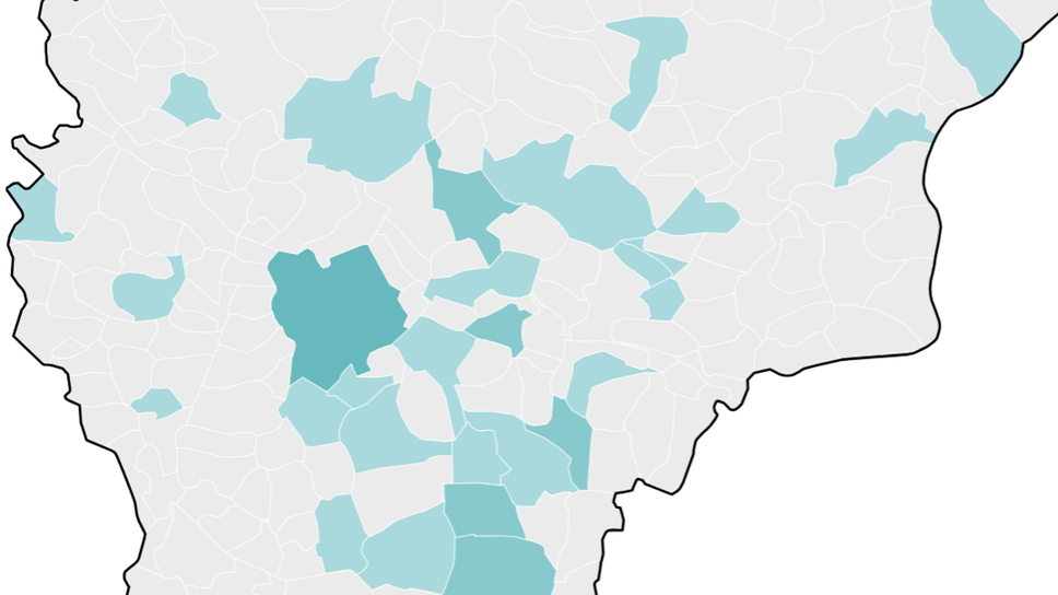 Un dettaglio della mappa