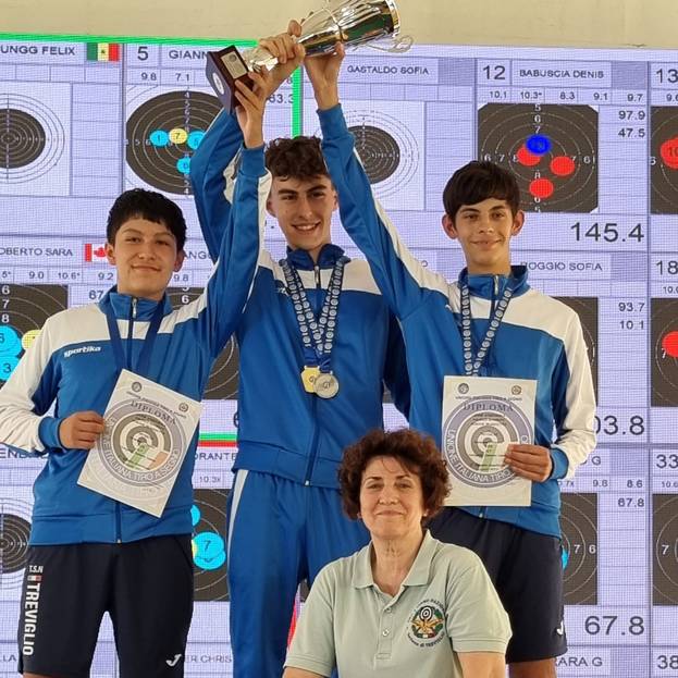 Leone Streparola sul gradino più alto del podio ai Campionati Italiani
