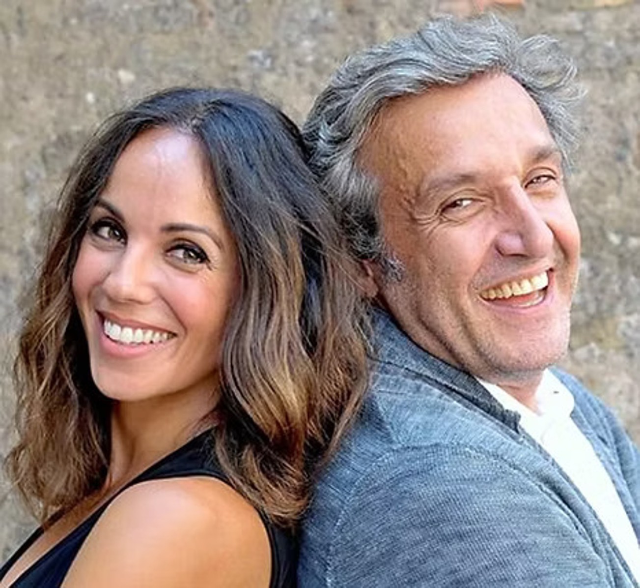 Giulia Fiume e Flavio Insinna