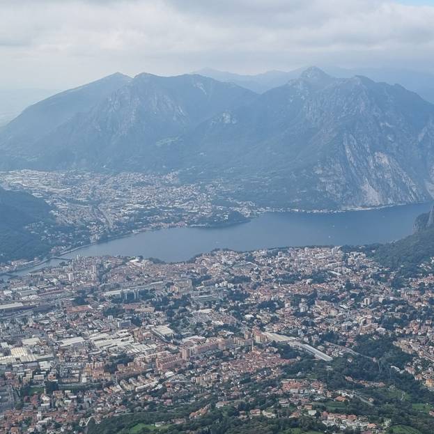 Il panorama di Lecco dal Pizzo d’Erna