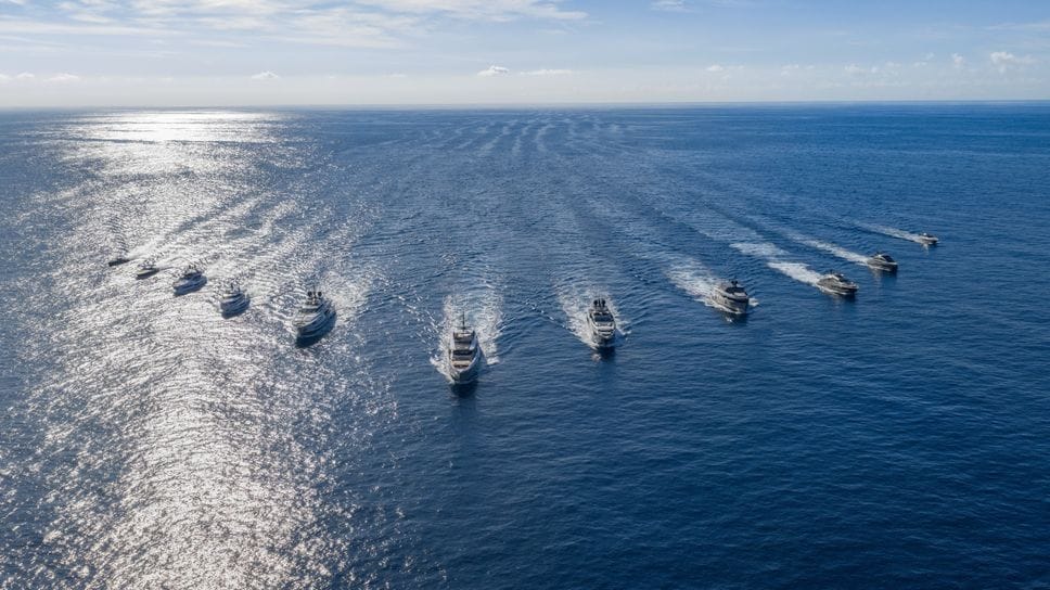 Una flotta di imbarcazioni del gruppo Ferretti Una flotta di imbarcazioni del gruppo Ferretti