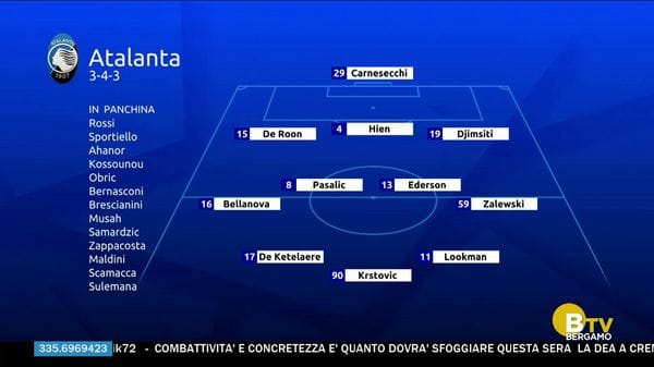 TUTTOATALANTA DIRETTA STADIO