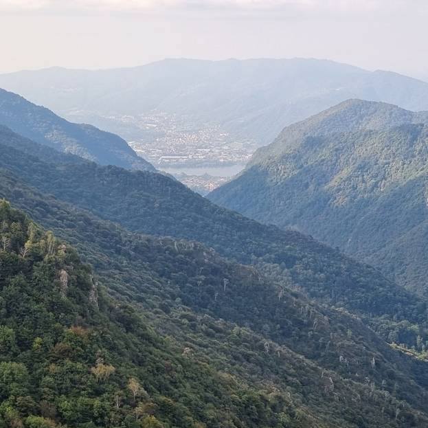 La Valle di Erve dalle miniere della Passata La Valle di Erve dalle miniere della Passata