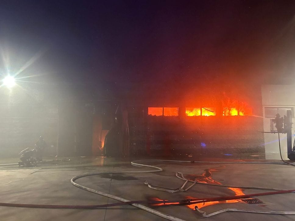 L’incendio a Calcio L’incendio a Calcio