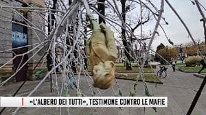Bergamo, «L'Albero dei tutti», una grande scultura in ricordo delle vittime delle mafie