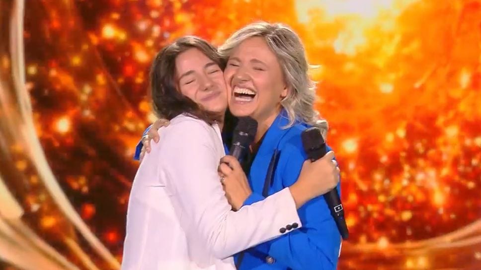 Azzurra Devalle con la mamma Tiziana Manenti  su Canale 5