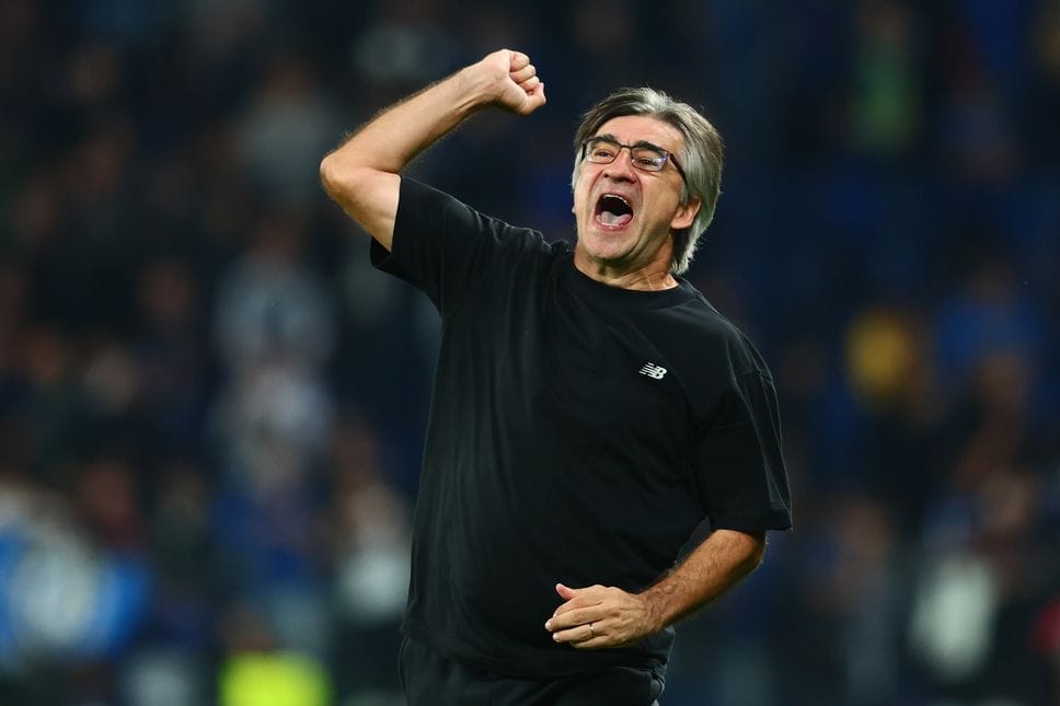 La gioia di Juric dopo la vittoria col Bruges