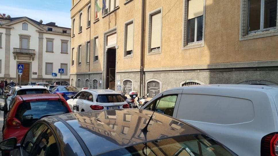 Traffico completamente bloccato in centro a Bergamp