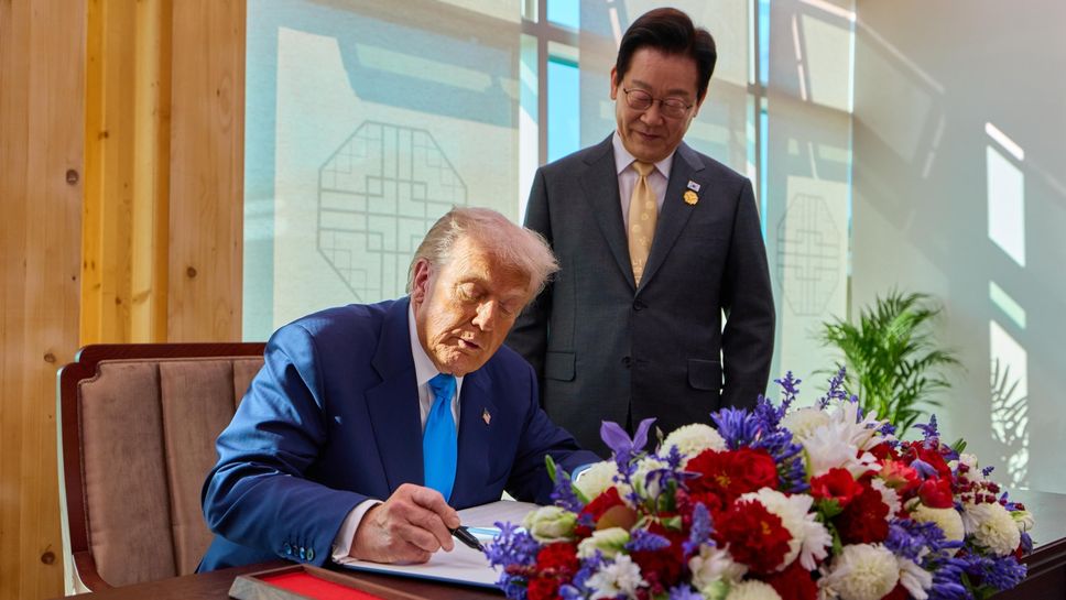 Donald Trump ieri a Seul con il presidente sudcoreano Lee Jae Myung Donald Trump ieri a Seul con il presidente sudcoreano Lee Jae Myung