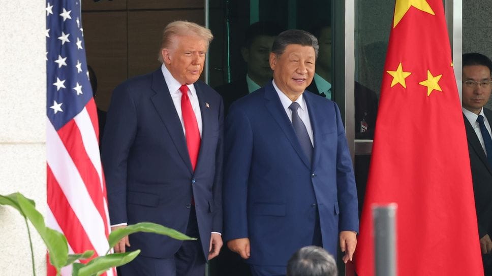 Il presidente Usa Donald Trump e quello cinese Xi Jinping al termine del loro colloquio