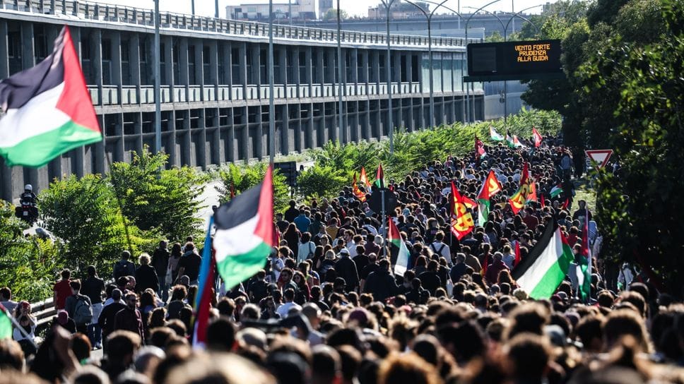 La manifestazione a Roma del 3 ottobre