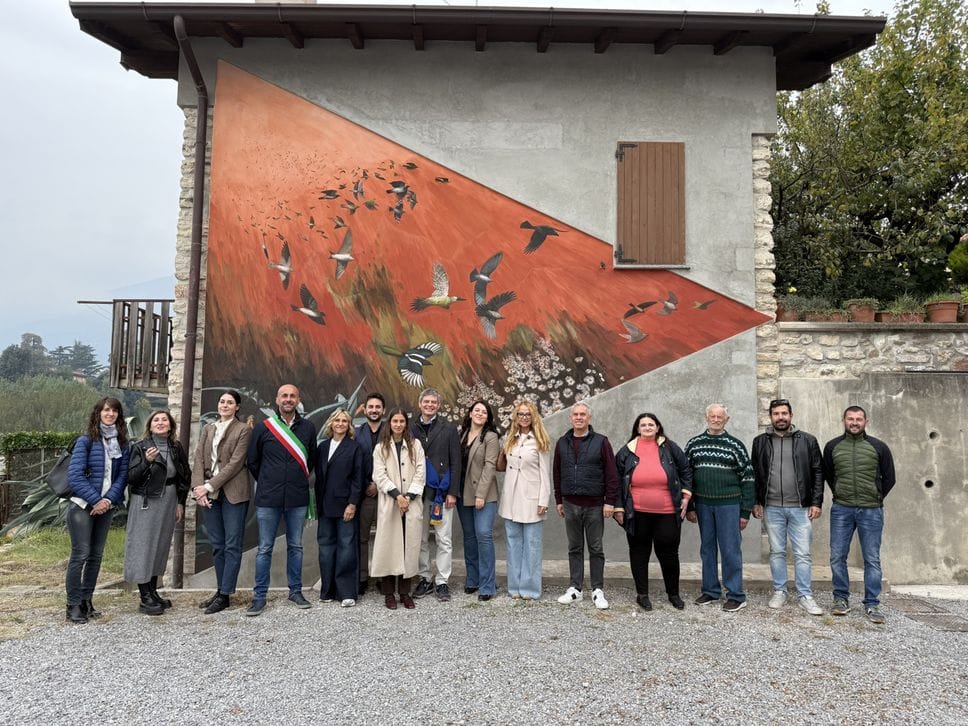 L’inaugurazione dell’affresco di Agnese Galiotto ad Almenno San Bartolomeo