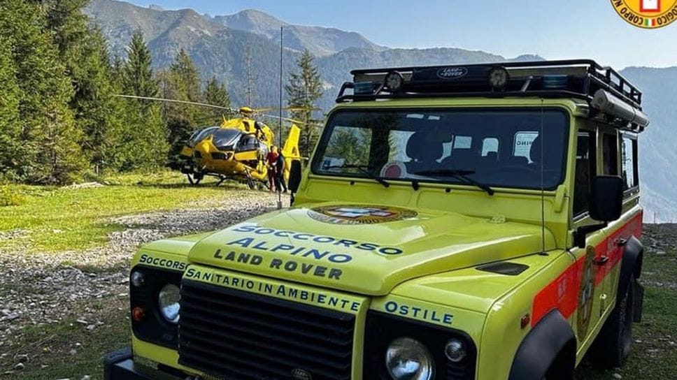 Un intervento del Soccorso alpino