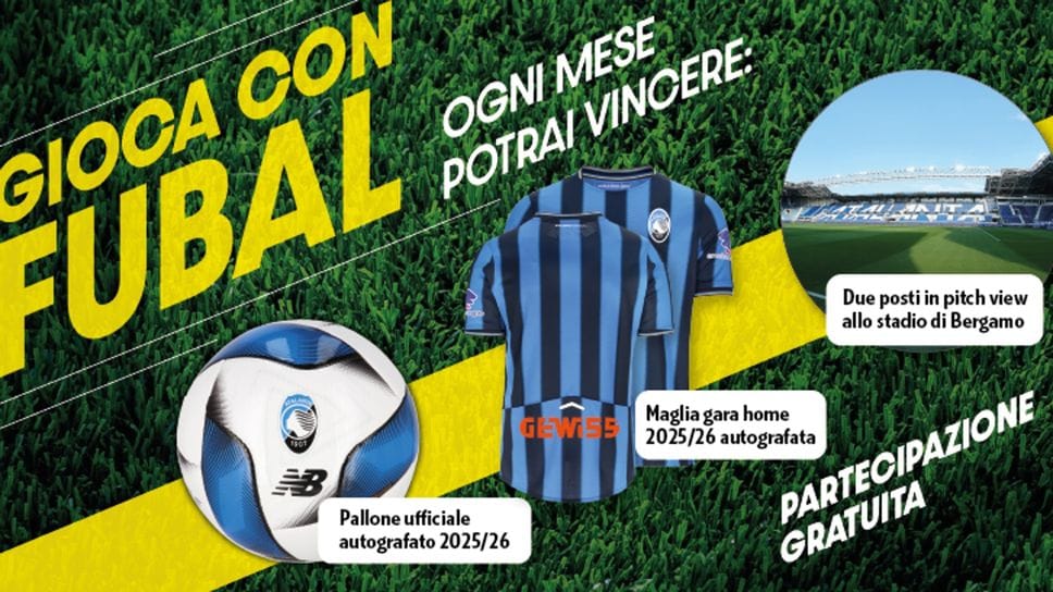 I premi mensili in palio con il concorso «Fubal»