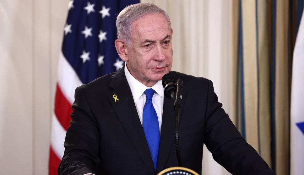 Il premier israeliano Netanyahu alla Casa Bianca il 29 settembre scorso Il premier israeliano Netanyahu alla Casa Bianca il 29 settembre scorso