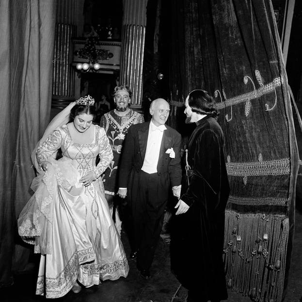 Maria Callas, Enzo Mascherini, Victor de Sabata e Boris Christoff, 7 dicembre 1951
