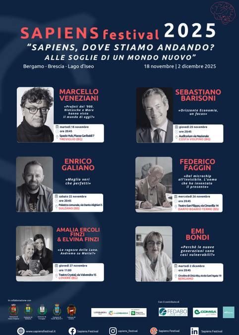 La locandina con date e luoghi degli incontri