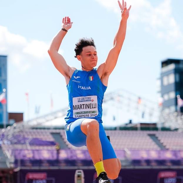 Rocco Martinelli con la maglia della nazionale